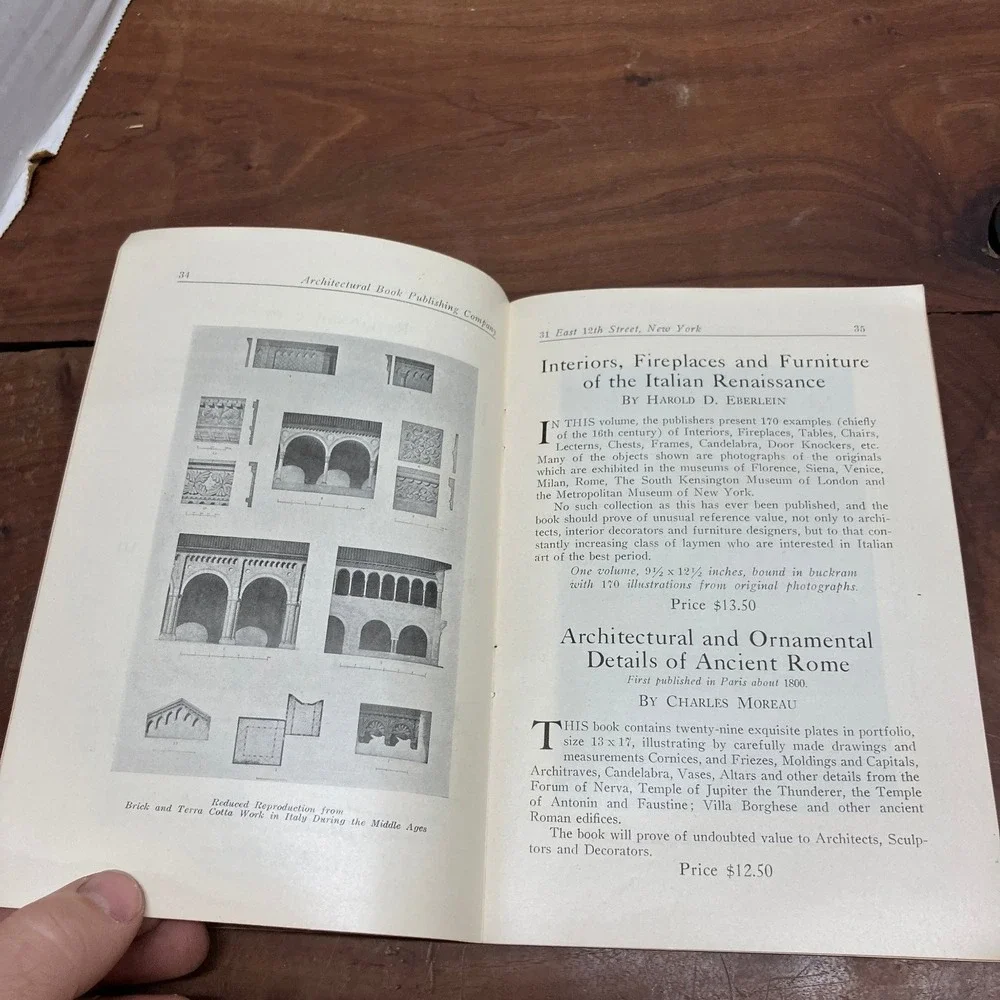 Architectural & Art Industrial Books Catalogue 1921 Paul Wenzel New York